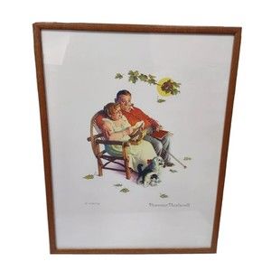 Norman Rockwell Framed and Numbered Limited Edition Fondly Do We Remember /750